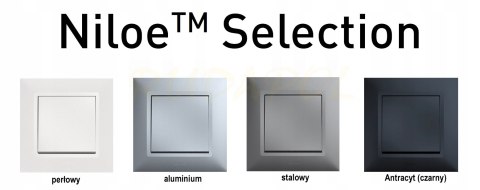 NILOE-SELECTION Gniazdo 2P+Z ANTRACYT 762240