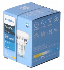 Philips Żarówka LED 4,9W GU10 świeci jak 50W (8719514308756)