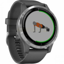 ZEGAREK Smartwatch Garmin Vivoactive 4 ciemnoszary