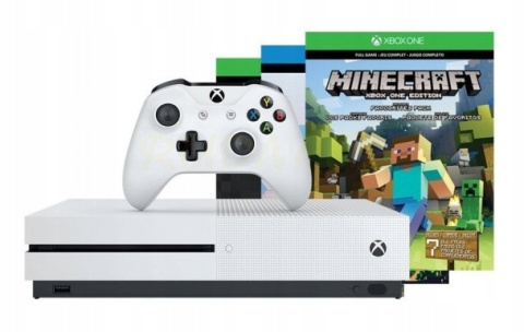 Konsola Xbox One S 500GB + Minecraft