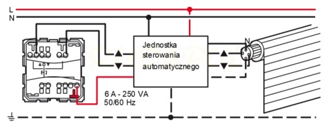 VALENA LIFE Przycisk roletowy CZARNY (756330)
