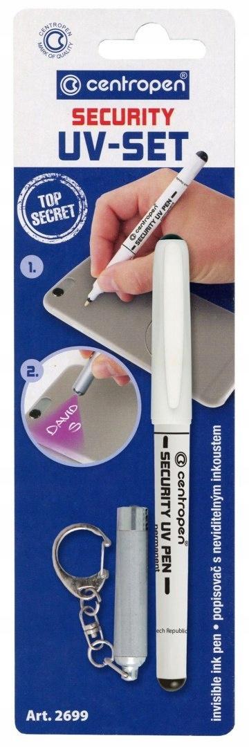 Marker pisak flamaster UV z latarką do znakowania