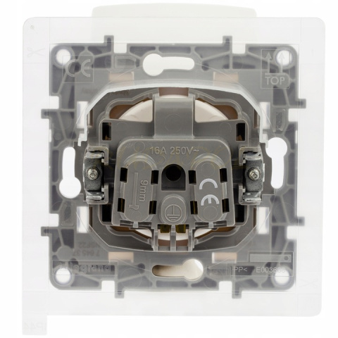 NILOE GNIAZDO 2P+Z IP44 BIAŁY z klapką (764548)