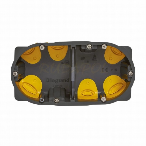 Batibox Puszka podwójna z membraną 40 mm (080022L)