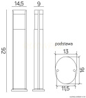 ELIS 92cm CZARNA