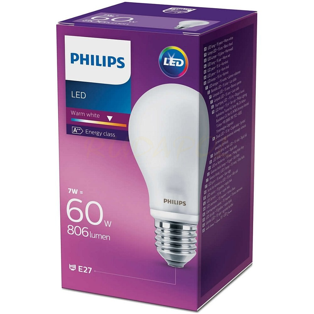 Philips Żarówka LED 7W E27 świeci jak 60W