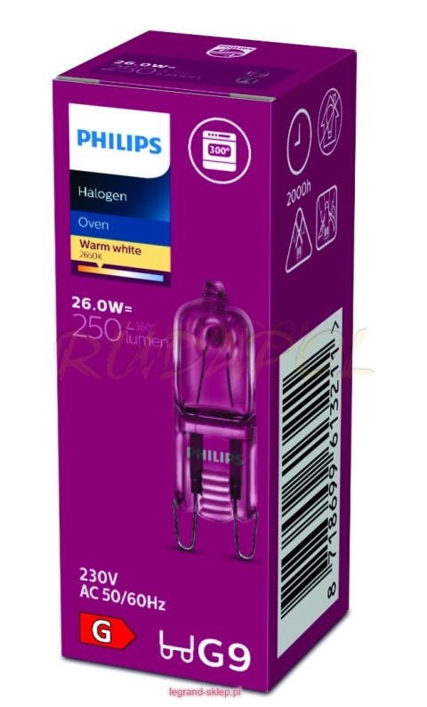 EcoHalo Capsule 26W G9 230V do piekarnika