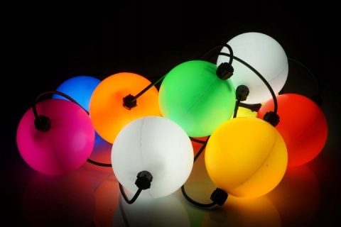 LAMIONY LAMPKI CHOINKOWE LED-15 kul na zewnątrz