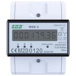 LICZNIK ENERGII 3-FAZOWY Jednotaryfowy (WZE-3)