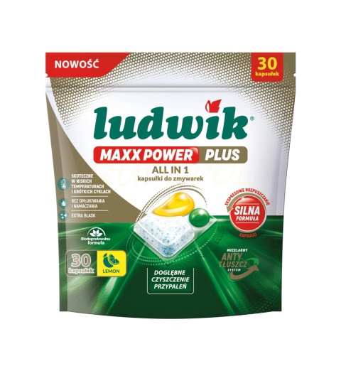 Ludwik Maxx Power Plus All in 1 Lemon 30 szt