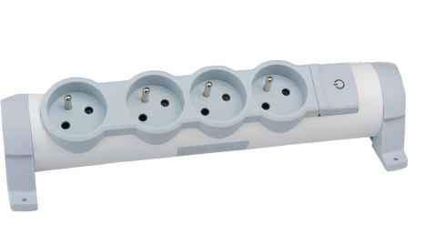 PRZEDŁUŻACZ OBROTOWY 4XGN bez przewodu (50077)