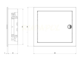 ROZDZIELNICA metal JEDNORZĘDOWA 1X12