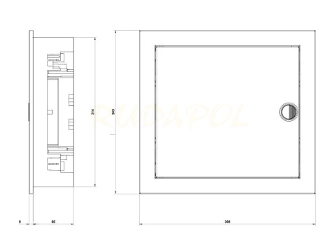 ROZDZIELNICA metal JEDNORZĘDOWA 1X12