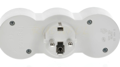 Rozgałęźnik 3x2P+Z BIAŁY/SZARY (049433)