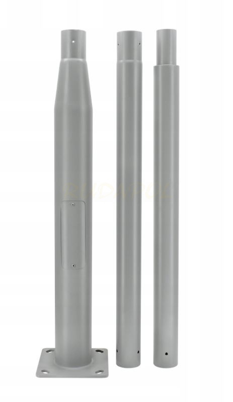 SŁUP STALOWY SKŁADANY 3M SZARY