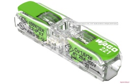 Szybkozłączka 2x0,2-4mm2 Green Range (221-2431) -1szt.