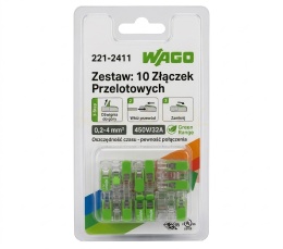 Szybkozłączka 2x0,2-4mm2 Green Range (op 10szt.)