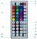 Taśma świetlna LED z 44-klawiszowym pilotem 10m