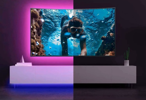 Taśma świetlna LED z 44-klawiszowym pilotem 2m