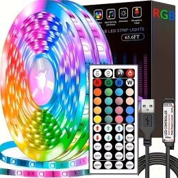 Taśma świetlna LED z 44-klawiszowym pilotem 5m