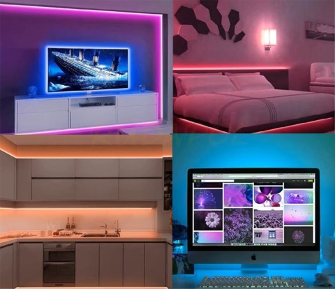 Taśma świetlna LED z 44-klawiszowym pilotem 3m