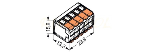 WAGO 221-420 Szybkozłączka 10x0,2-4mm2 /15szt./