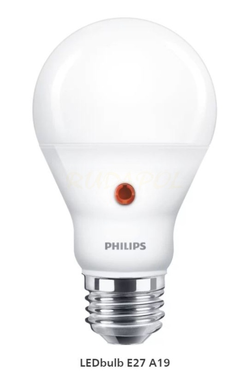 Żarówka LED 7,5W E27 2700K z czujnikiem zmierzchu