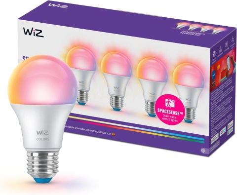 Żarówka LED 8,5W E27 RGB świeci 60W kpl - 4 szt.