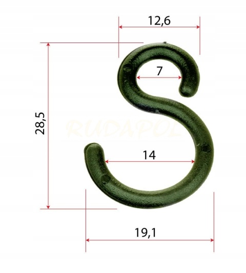 Zielone plastikowe haczyki do zawieszania lampionów - zestaw 10 sztuk