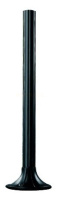 Słupek karbowany wzmocniony czarny 150 cm