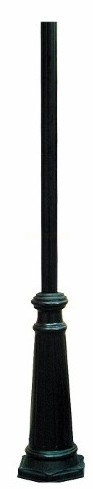 Słupek parkowy karbowany stylizowany czarny 180 cm