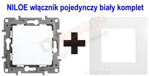 NILOE WŁĄCZNIK POJEDYNCZY BIAŁY LEGRAND