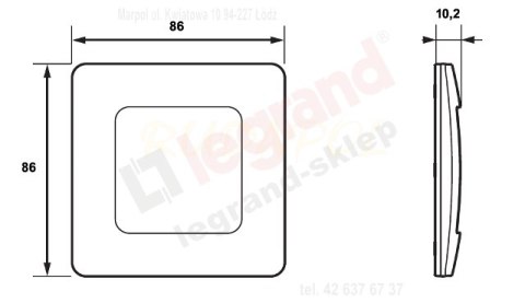 NILOE WŁĄCZNIK POJEDYNCZY BIAŁY LEGRAND